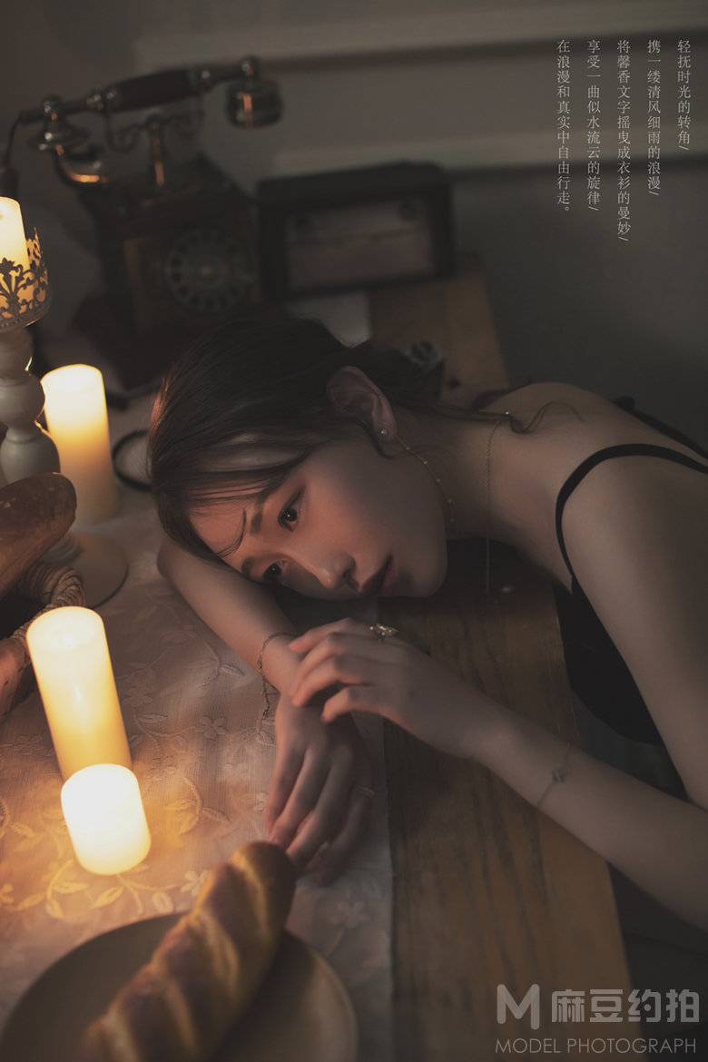 夜景模特