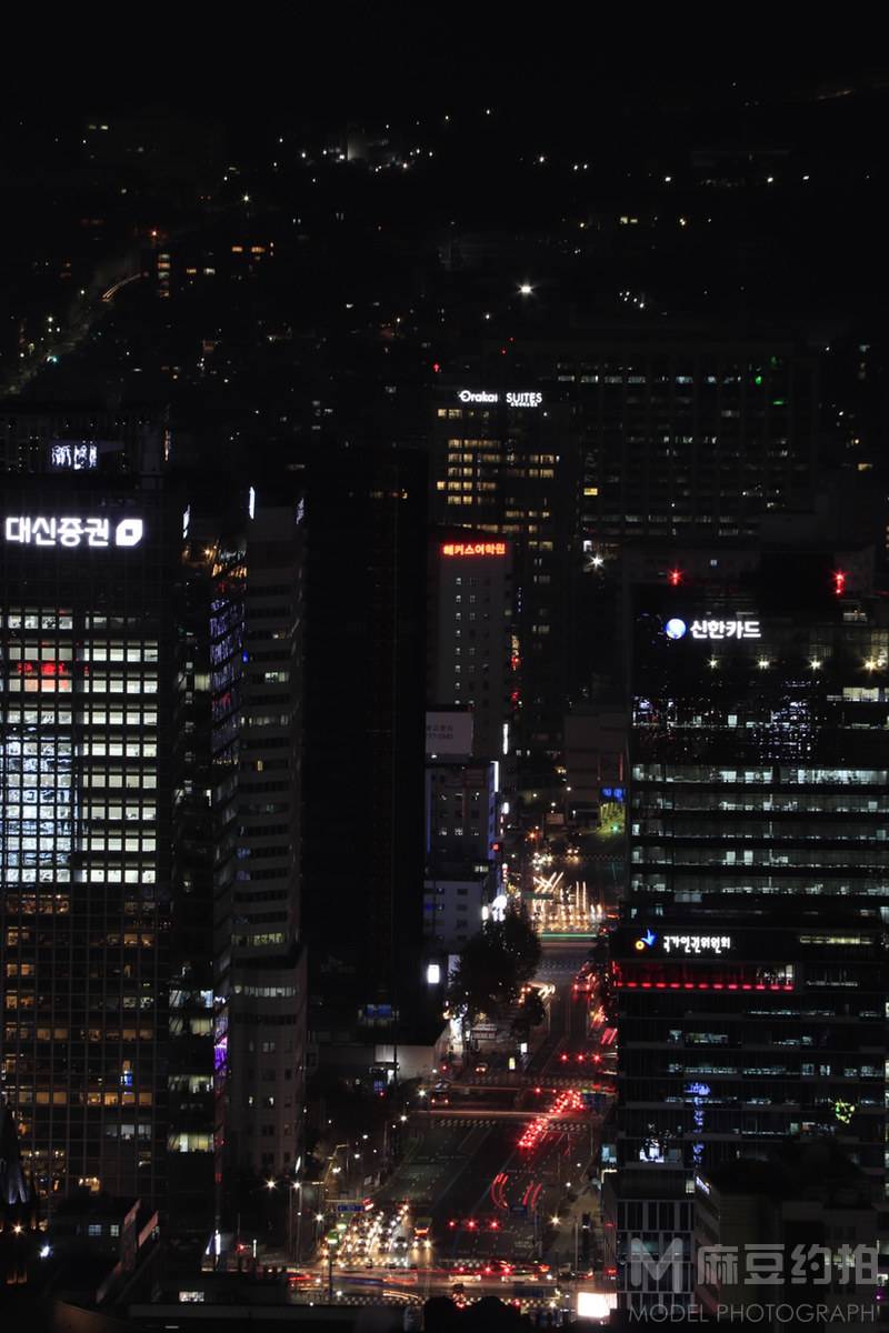 夜景模特
