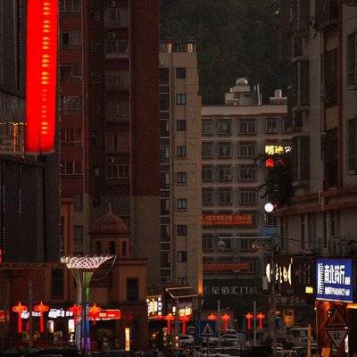 夜景模特