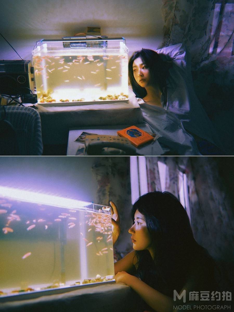夜景模特