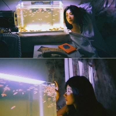 夜景模特