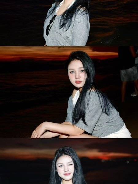 夜景模特