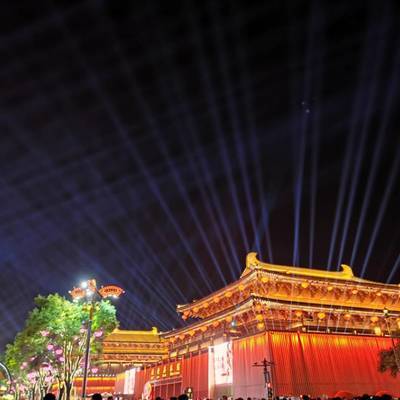 夜景模特
