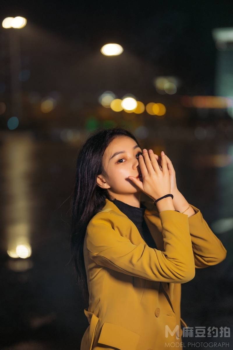 夜景模特