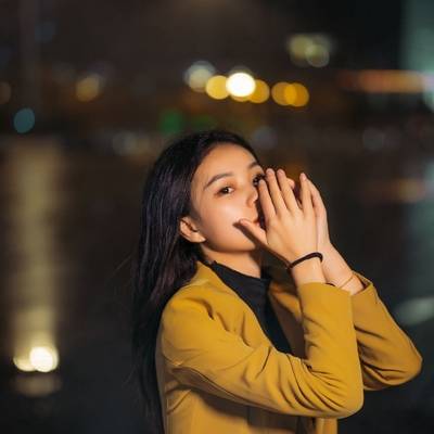 夜景模特