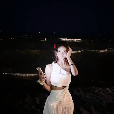 夜景模特