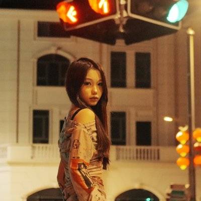 夜景模特