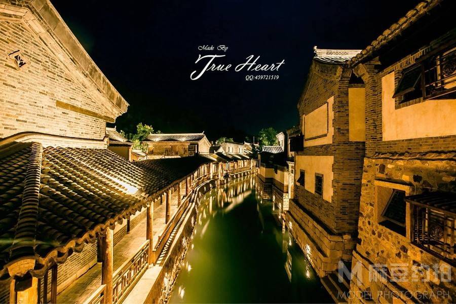 夜景模特