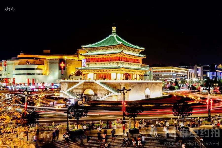 夜景模特