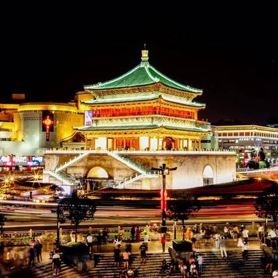 夜景模特