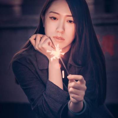 夜景模特
