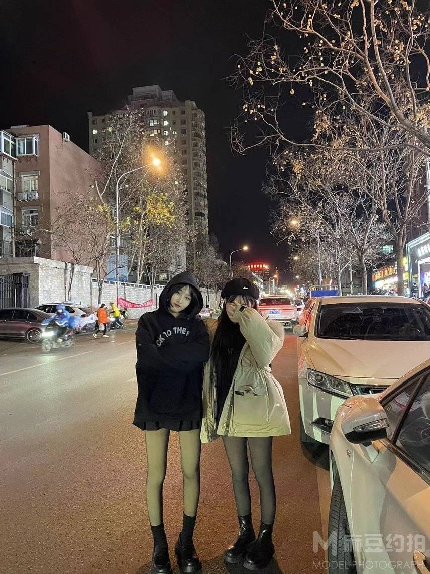 夜景模特