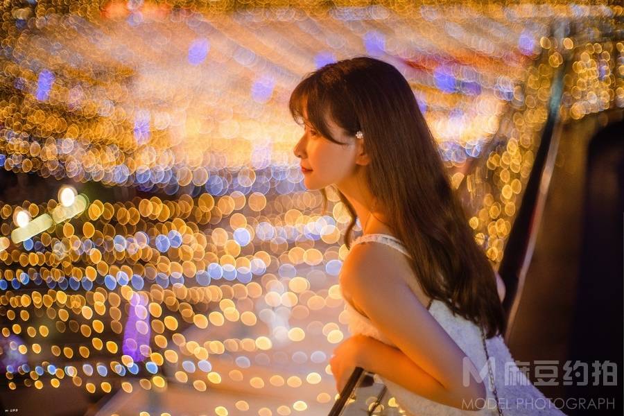 夜景模特