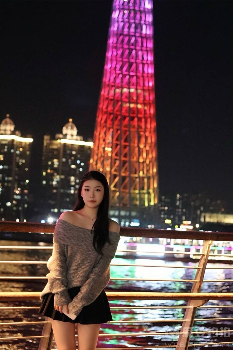 夜景模特