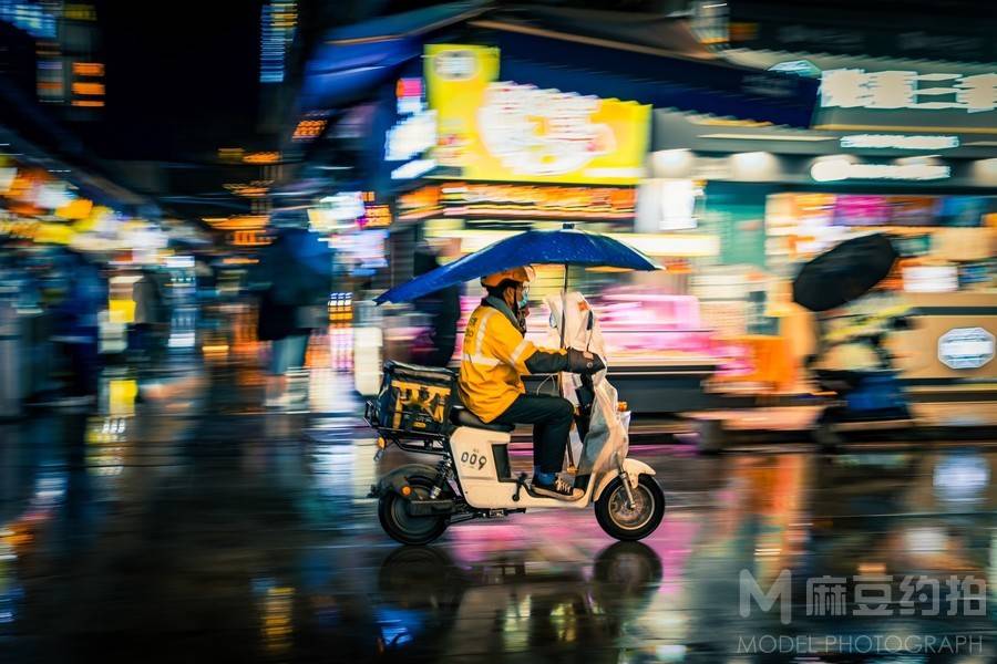 夜景模特