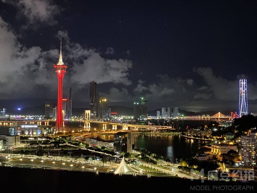 夜景模特