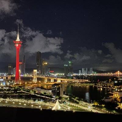 夜景模特