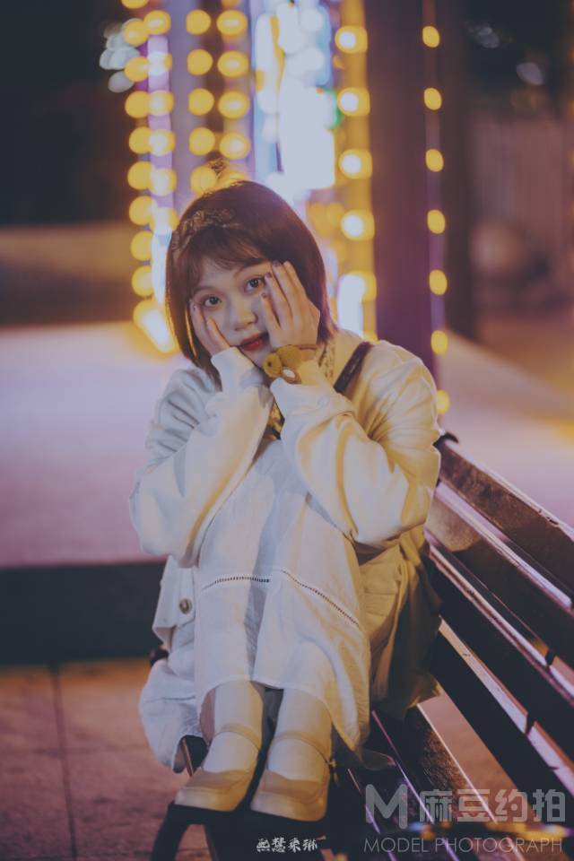 夜景模特