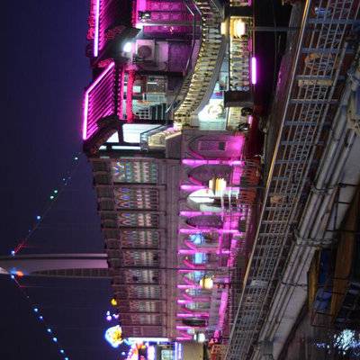 夜景模特