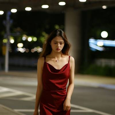 夜景模特