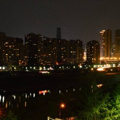 夜景模特
