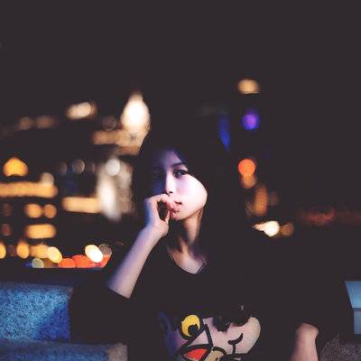 夜景模特