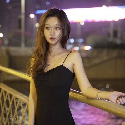 夜景模特