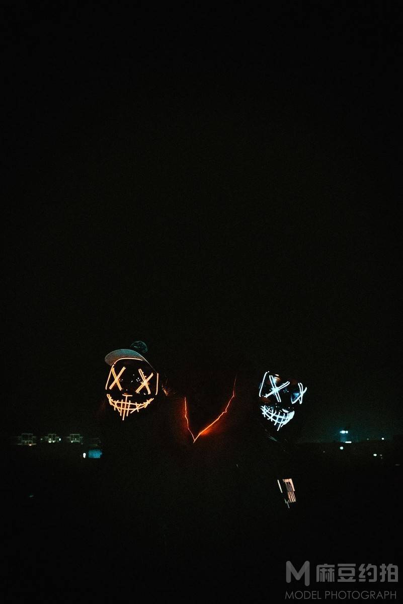 夜景模特