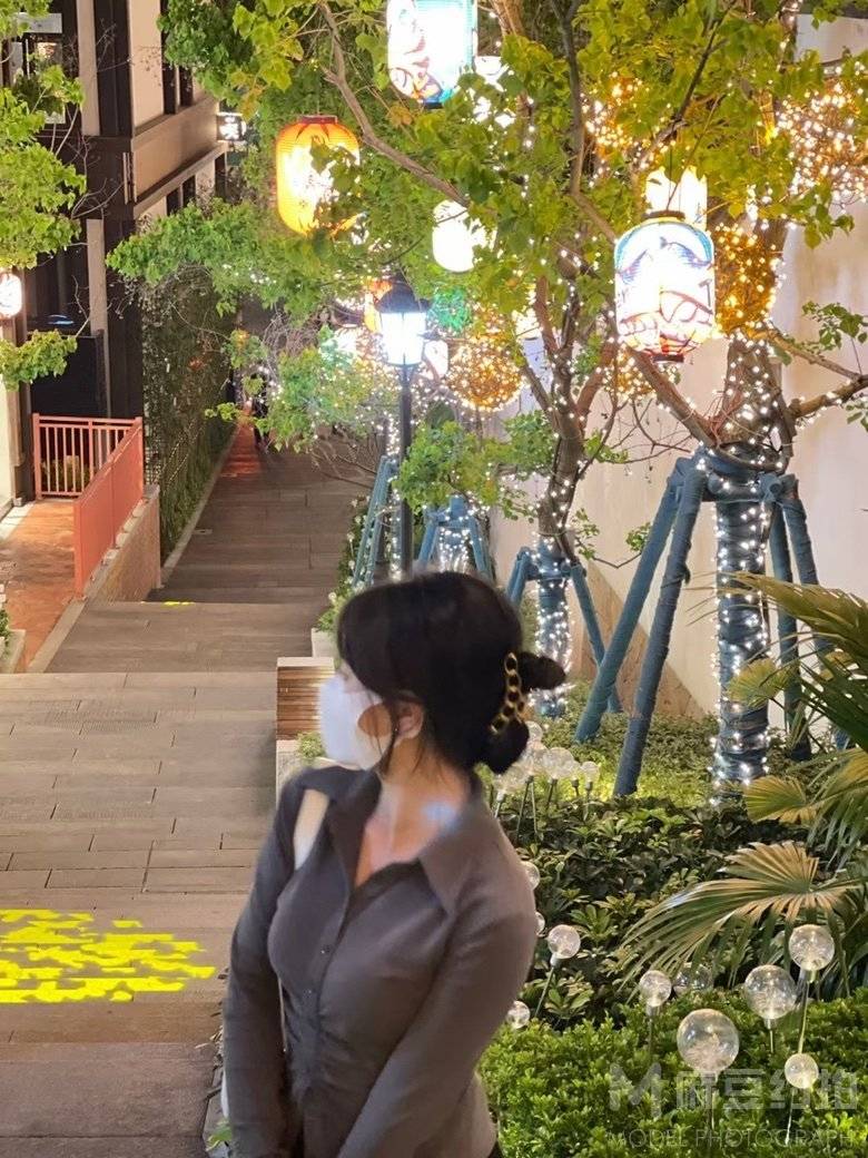 夜景模特