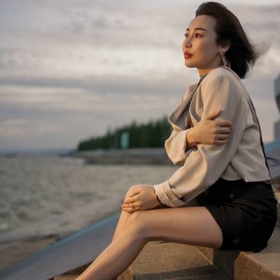 夜景模特