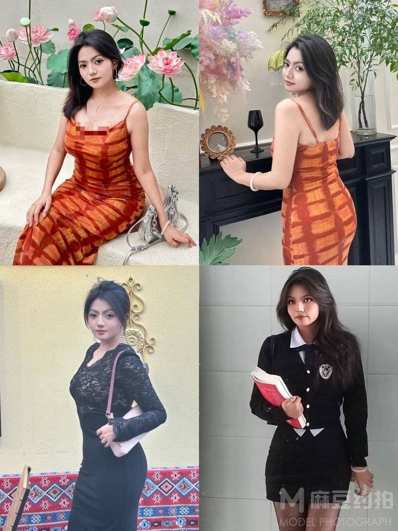 黑白模特