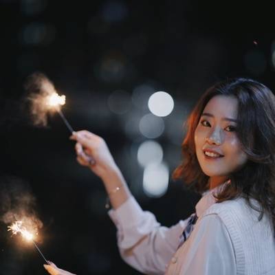 夜景模特
