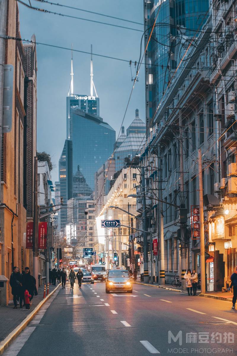 夜景模特