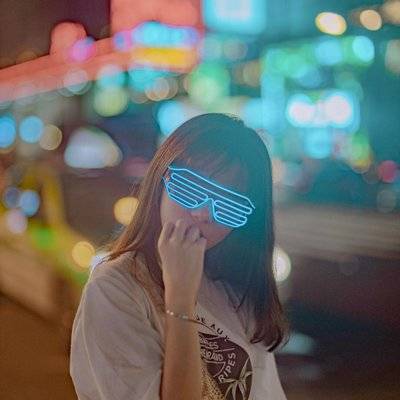 夜景模特