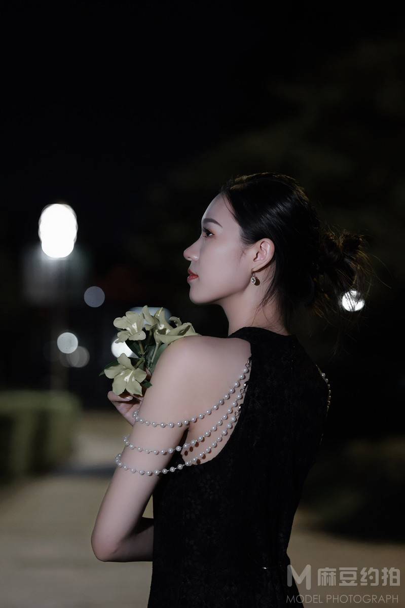 夜景模特
