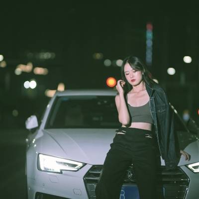 夜景模特