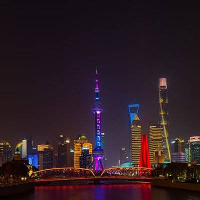 夜景模特