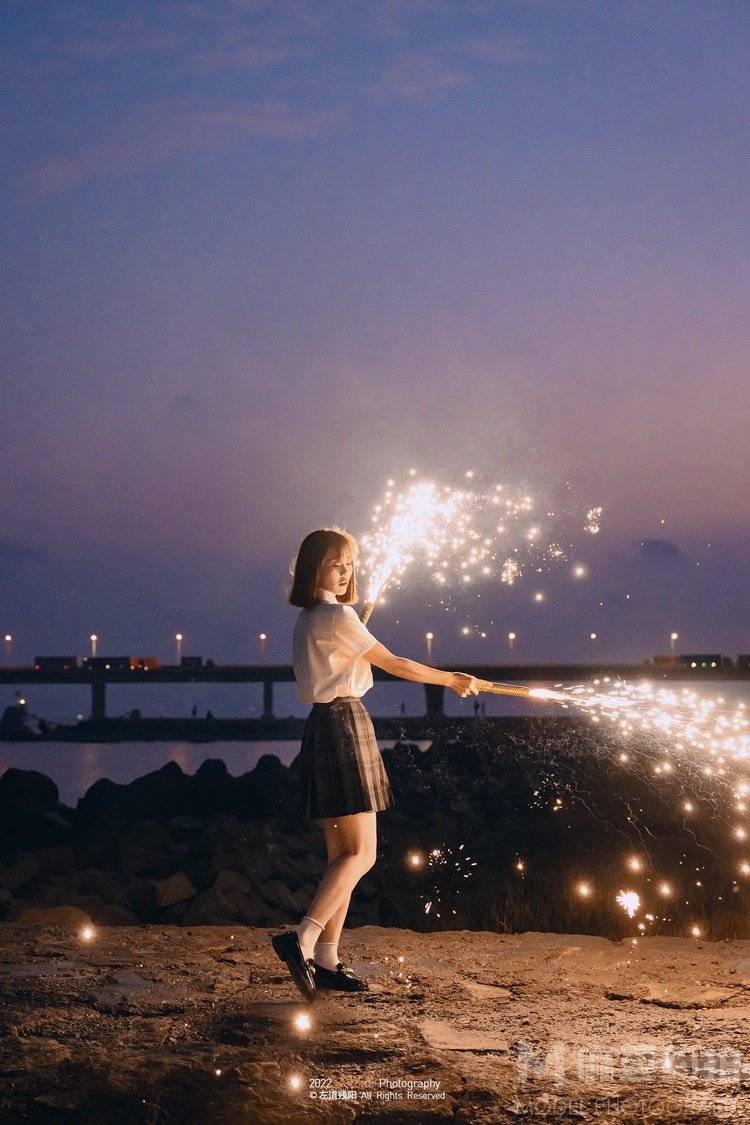 夜景模特