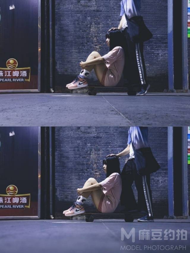 夜景模特