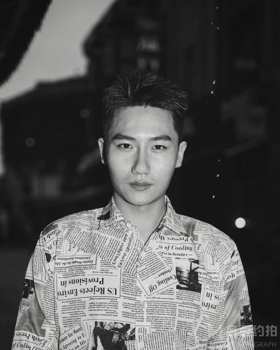 夜景模特