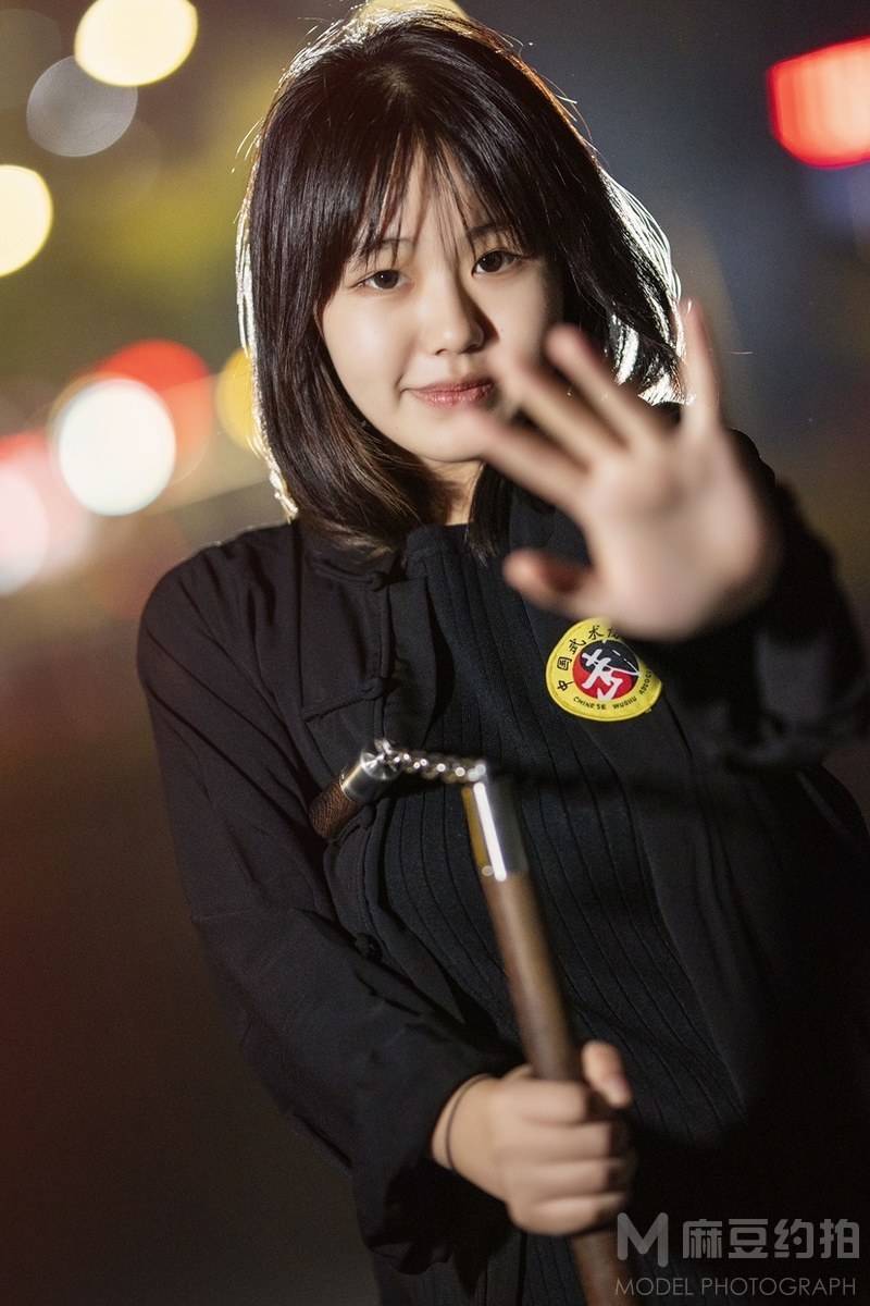 夜景模特