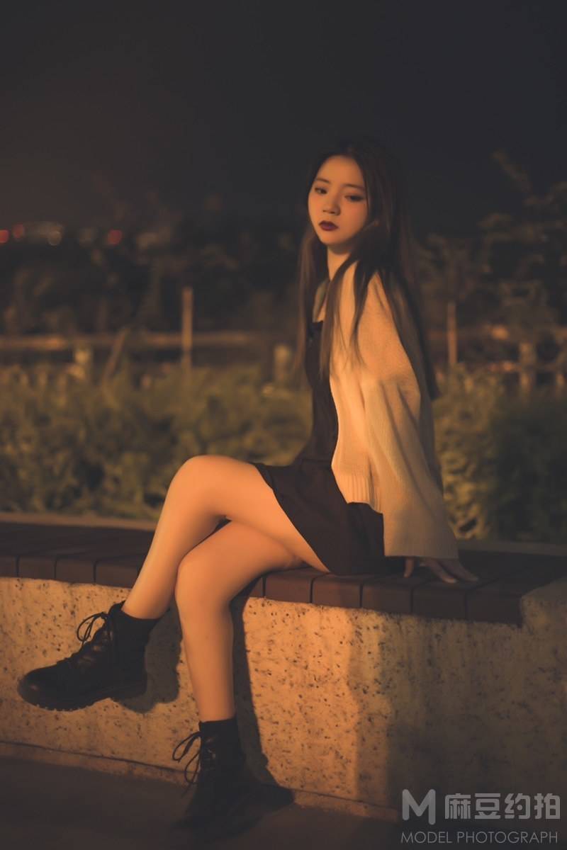 夜景模特