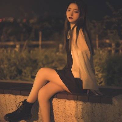 夜景模特