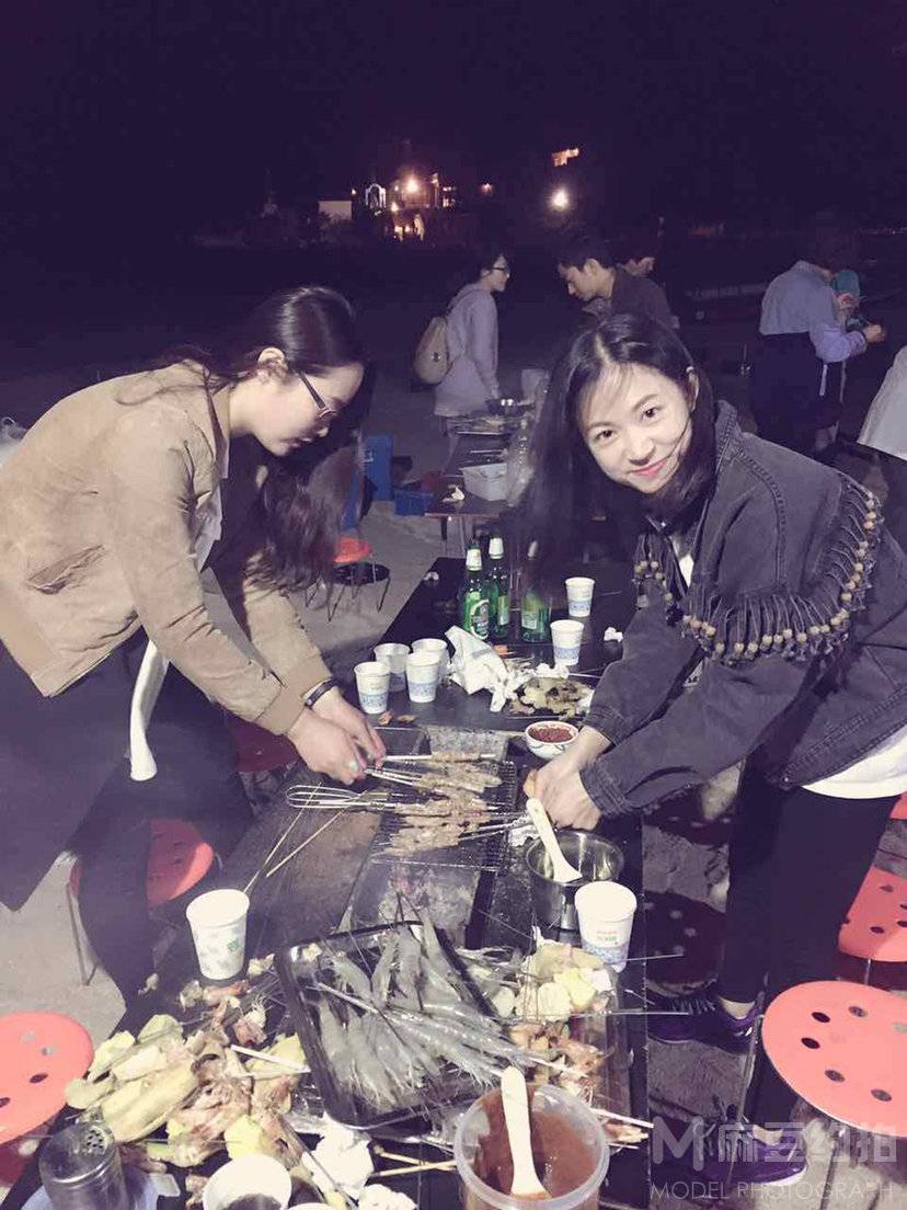夜景模特