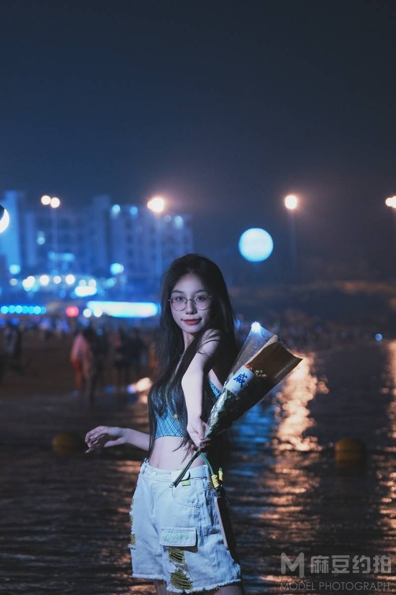 夜景模特