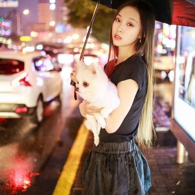 夜景模特