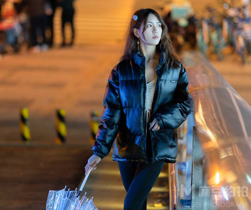 夜景模特