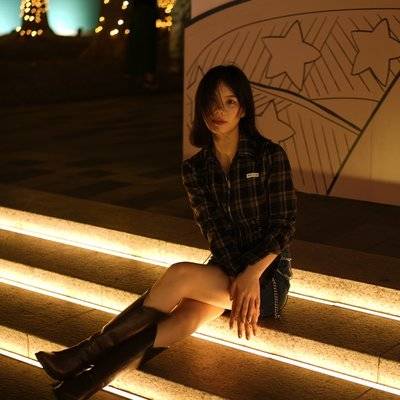 夜景模特