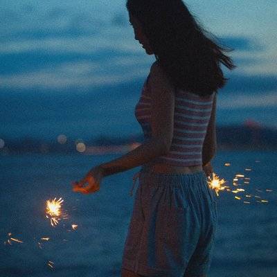 夜景模特