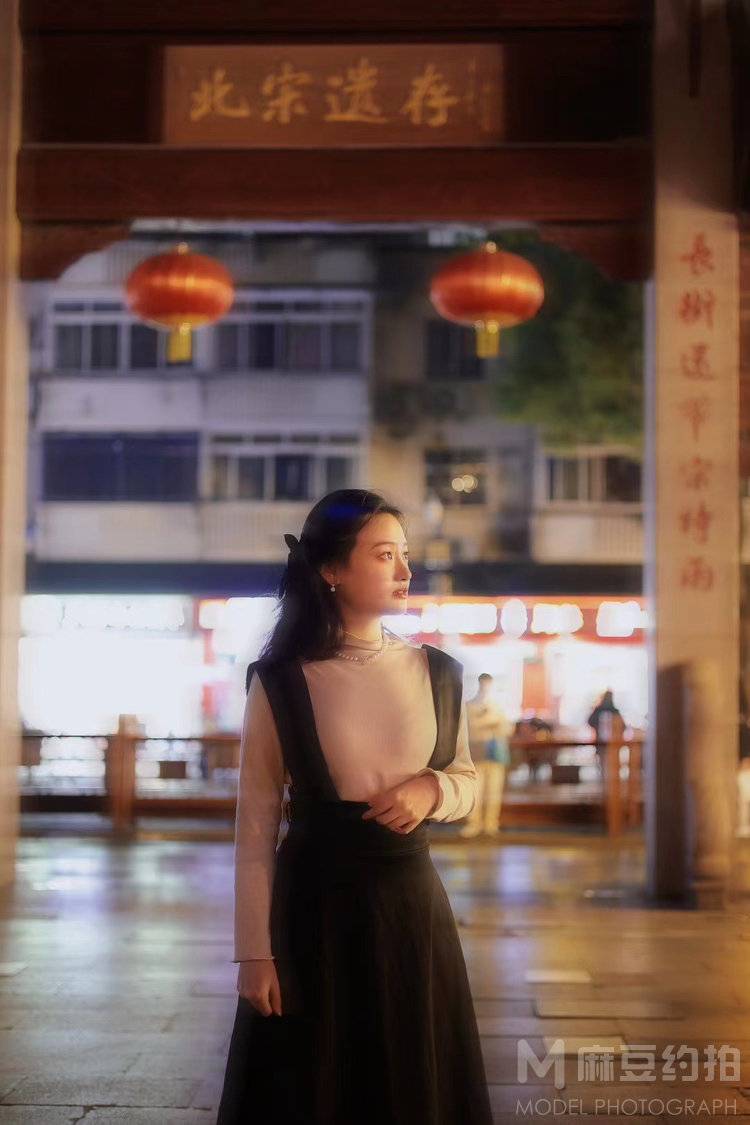 夜景模特